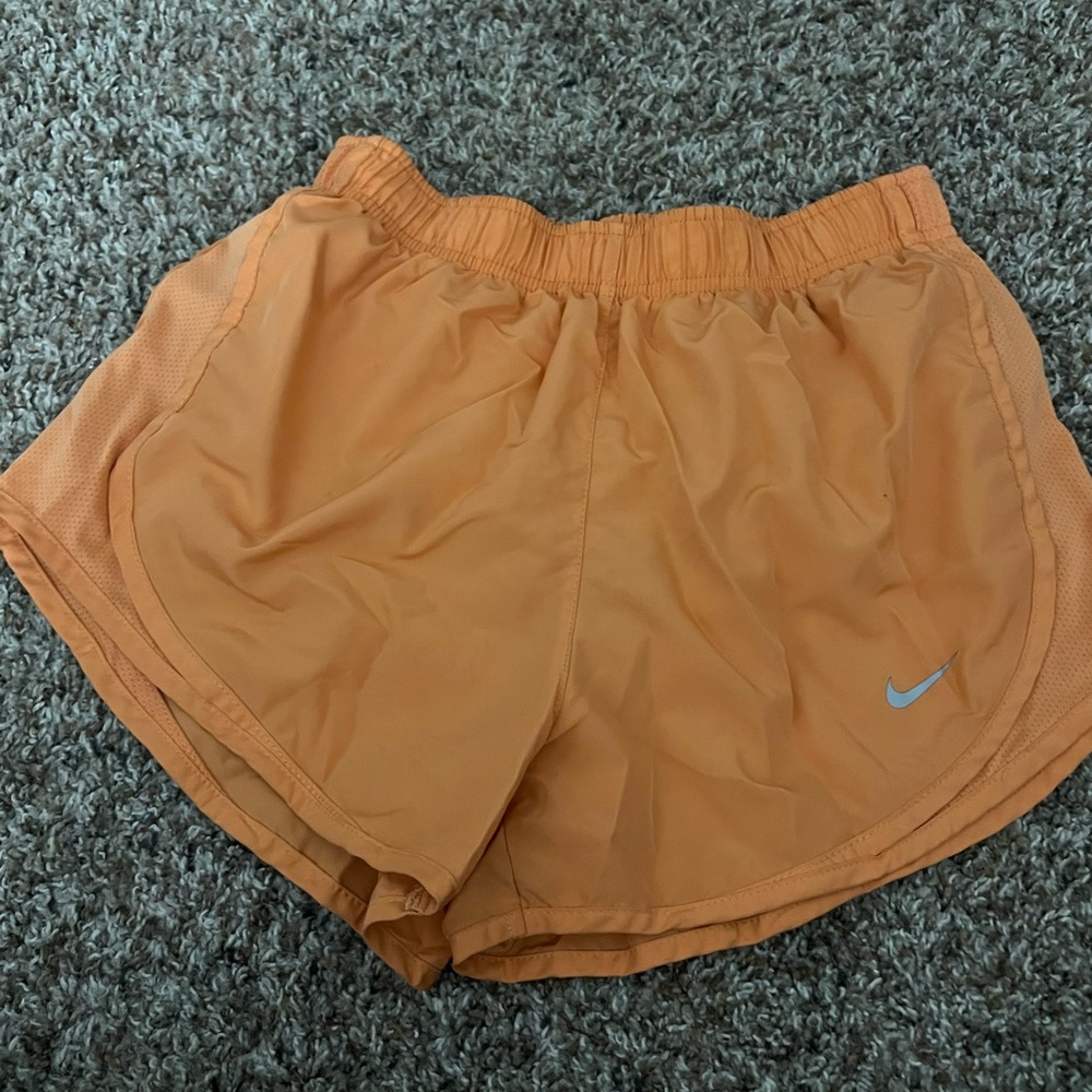 Nike Women's Vibrant Orange Athletic Shorts